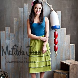 Matilda jane serendipity tiered skirt LG *C1